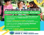 PROGRAMA MUNICIPAL DE CAPACITACIÓN PARA JÓVENES