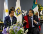 EL INTENDENTE MARIO ISHII RECIBIDO POR EL ALCALDE DE QUERÉTARO (MÉXICO), LUIS BERNARDO NAVA GUERRERO, EN EL FORO CIUDAD DEL APRENDIZAJE LATINOAMÉRICA 2023
